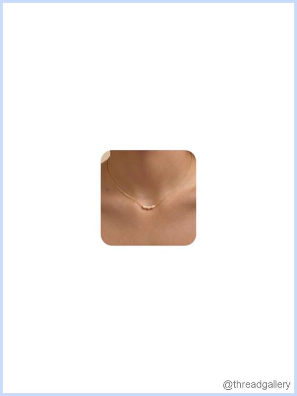 14k Gold Plated Pearl Pendant Choker Necklace Hypoallergenic
